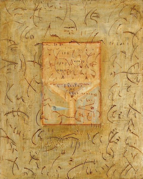 Mario De Leo - Punti ascensionali, 2009, cm 50 x 40, 